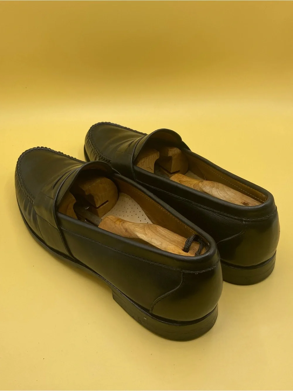 Allen Edmonds Black Leather Penny Loafers
